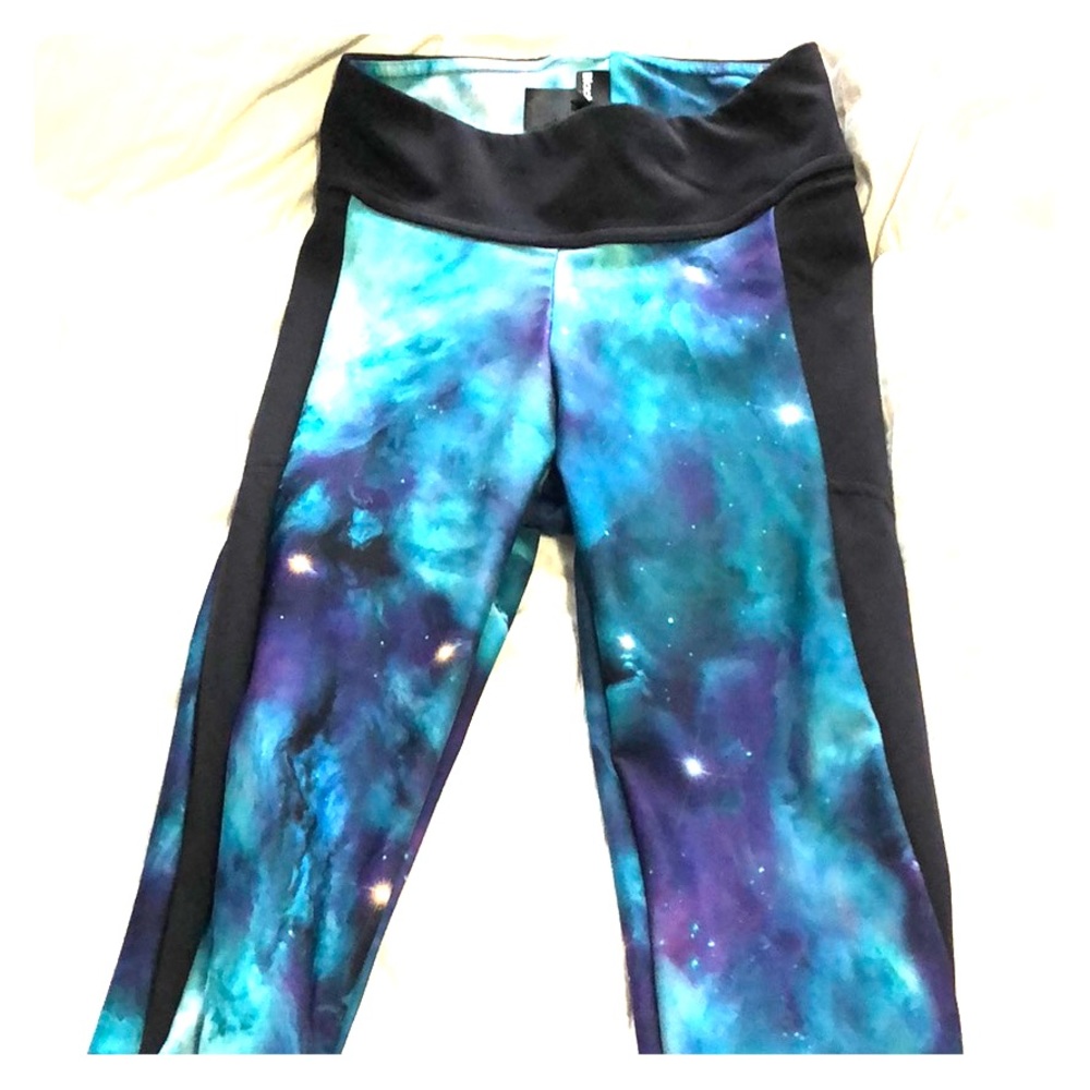 Black Milk Active - Galaxy Teal Ninja Pants